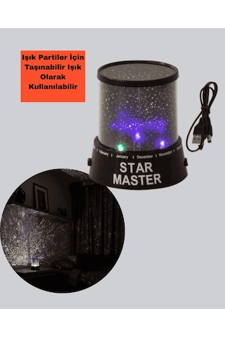 Led Projektör Lamba, Galaxy Efektli Yıldız Yansıtmalı