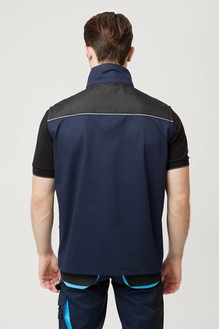 Alaska İş Ve Outdoor Yelek Fonksiyonel Tasarım, Dayanıklı Ve Nefes Alabilir Lacivert-siyah-turkuaz