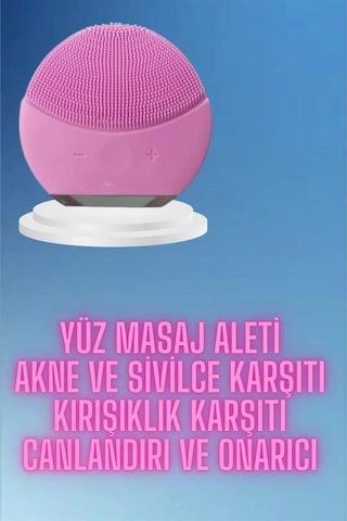 Kaş Bıyık Ve Yüz Epilasyon Aleti Ve Titreşimli Yüz Temizleme Masaj Aleti İkili Set