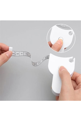 Baş Ve Vücut, Kafa Çevresi Ölçüm Aleti Bel Ölçme Metresi Mezura Terzi Ölçü Metresi Ergonomik Standart