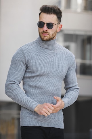 Oksit Seka 813 İnce Fitilli Slim Fit Erkek Boğazlı Kazak 001