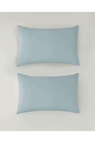 English Home Novella Premium Pamuk Dokulu 2'li Yastık Kılıfı 50x70 Cm Açık Mavi Açık Mavi