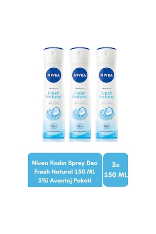 Nivea Fresh Natural Kadın Deodorant 150 ML x 3