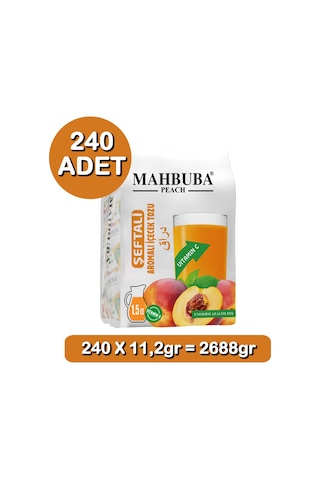 Mahbuba Şeftali Aromalı Soğuk Toz İçecek 240x11.2gr 11.2 G