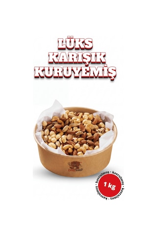 Lüks Karışık Kuruyemiş - 1 Kg Dev Paket 1 KG Lüks Karışık Kuruyemiş - 1 Kg Dev Paket 1 KG