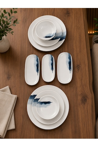 9 Parça Blue Wave Gourmet Yemek Takımı Çok Renkli
