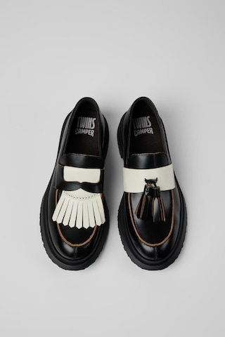 Camper Twins Erkek Siyah-beyaz Deri Tekne Ayakkabısı-14535