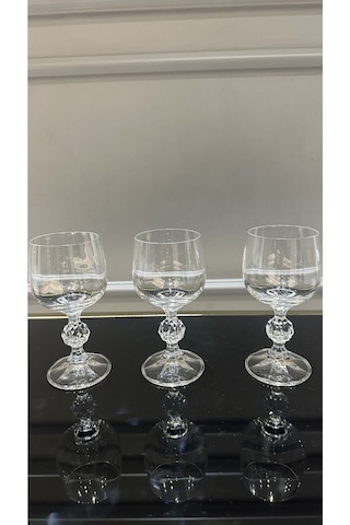 Kristal Kahve Yanı Su Bardağı 150 Ml Şeffaf