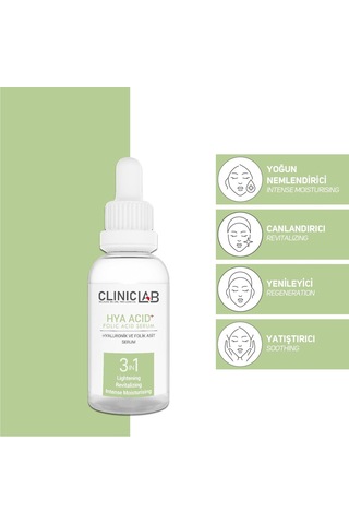 Clinic Lab Yoğun Nemlendirici Ve Yenileyici Hyaluronik Asit Içeren Serum 30 ML