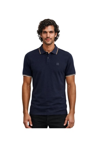 Arma Ar-ma Erkek Polo Yaka Tişört Baskisiz Basic Örme Kumaş Regular Fit %100 Pamuk 30/1 Çift Toplama Penye Pike Y31374356802 Lacivert-l1
