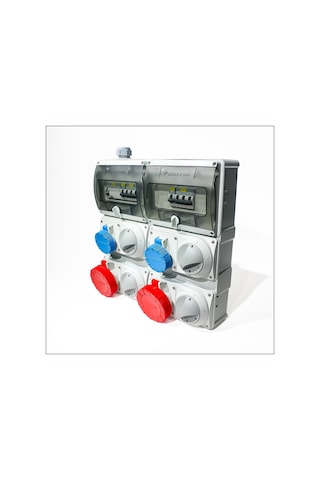 Novsen Ip55 Kombinasyon Panosu 2ad. 3x16a, 2ad. 5x32a Klitli Priz