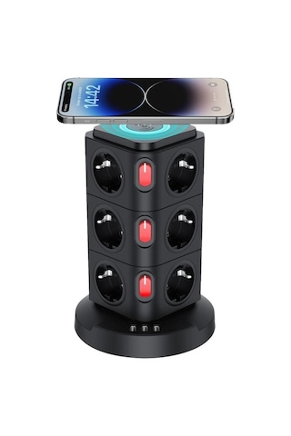 Fulltech Termal Akım Korumalı Uzatma Kablosu 12 Li 3xusb 1.8 Mt 16 Amper Ftr-15