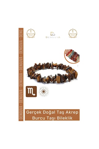 Bileklik Doğal Taş Şifalı Ayarlanabilir Esnek Su Geçirmez Akrep Burçları Burç Unisex Bileklik Çok Renkli