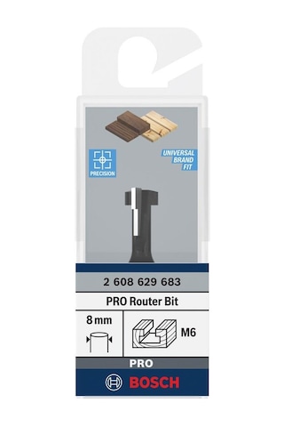 Bosch Pro 10.5x6.6 Mm Ahşap T Oluk Açma Freze Ucu 2608629683