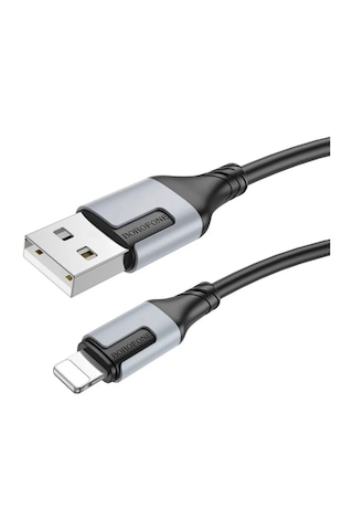 Borofone 2.4a Şarj, Data Kablosu Usb To Lightning - Bx101 Siyah