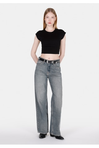 Colin's Colins Regular Fit Yüksel Bel Geniş Paça Kadın Gri Jean Pantolon Cl1074524 Q1.v1 Dn44225 Denim