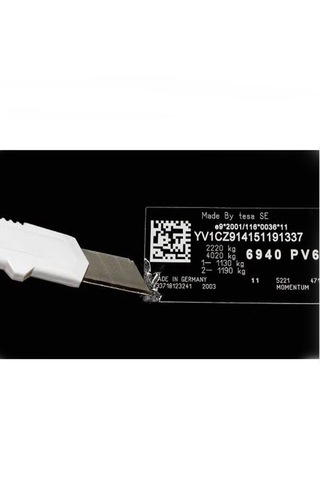 Tesa 6930 Lazer Etiket Bandı Gri 5m Tesa Etiket Bant Gümüş Gri