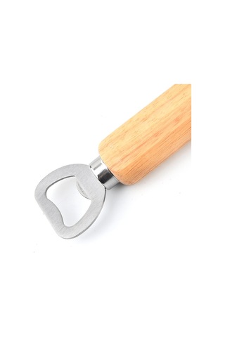 Ahşap Saplı Şişe Açacağı Çok Renkli