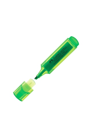 Faber-Castell Şeffaf Gövde Fosforlu Kalem Yeşil 154663 Yeşil