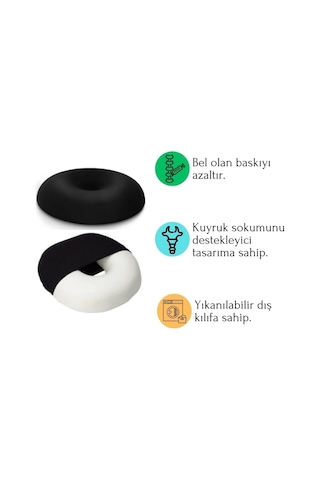 Ortopedik Oturma Simidi Hemoroid, Basur Ve Kıl Dönmesi İçin Tamamlayıcı Minder Ev, Ofis Ve Araç Kullanımı Diğer
