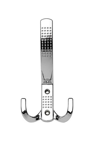 Noktalı Portmanto Vestiyer Duvar Dolap Elbise Askısı Krom Metal Mobilya Kapı Askılığı Askılık 10 Adet Krom
