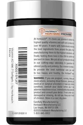 K2 Mk-7 100 Mcg +d3 5,000 Iu 180 Softgels
