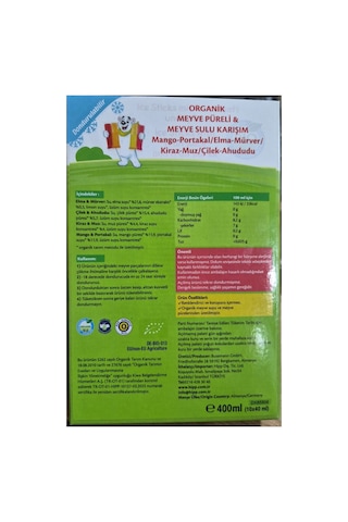 Hipp Organik Meyve Püreli ve Meyve Sulu Karışım 400 Ml