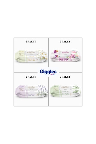 Giggles Islak Mendil - Islak Havlu 72x8 Toplam 576 Yaprak