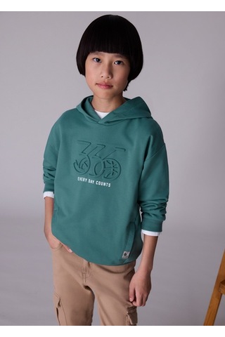 Mayoral Yeşil Erkek Çocuk Kapüşonlu Sweatshirt 7401 Yeşil