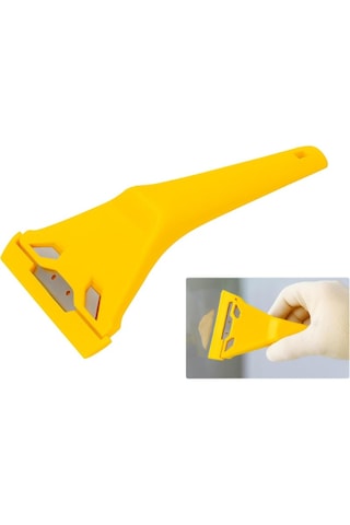 Cam Ve Buz Kazıyıcı Bıçak Araç Camı Don Buz Temizleme Aparatı Açık Sarı