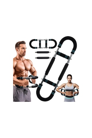 Vücut Antrenmanı Ayarlanır Dirençli Bar Kol Bacak Bilek Omuz Göğüs Kas Güçlendirici Egzersiz Aleti
