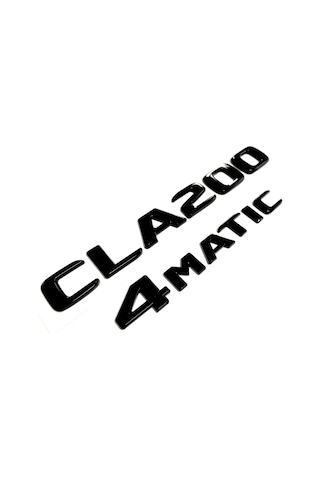 Benz Cla 200 Ve 4matic Piano Black Bagaj Yazısı Seti 2'li 3m 3d Abs