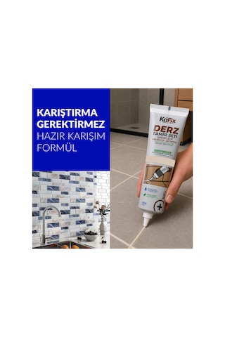 Hazır Derz Dolgu Tüpü Krem 250 Gr Hızlı Kuruyan Derz Tamir Ve Yenileme Tüpü
