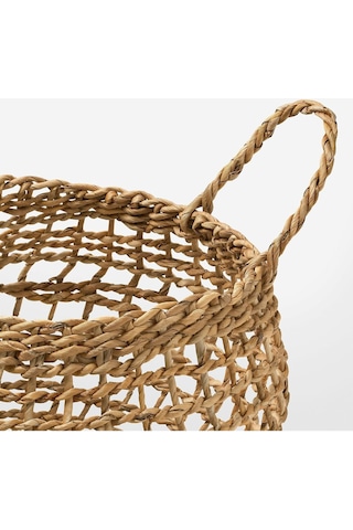 Dekoratif Sepet, Rattan Muz Lifi Natural