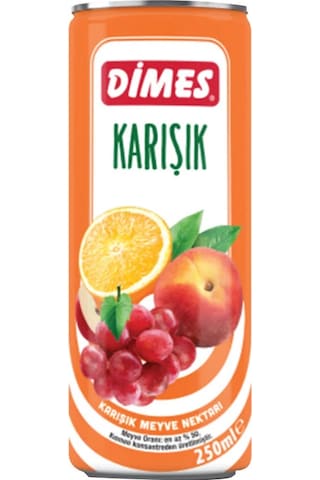 Dimes Meyve Nektarı Karışık 250 Ml X 12 Adet