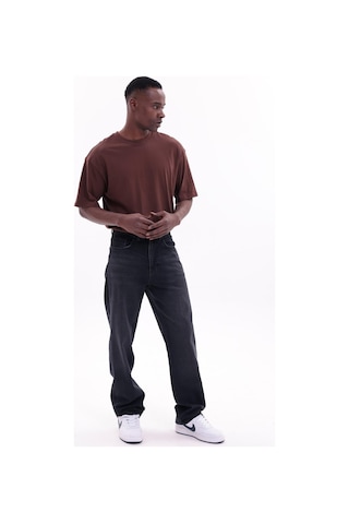 Freemen Erkek Baggy Bol Kesim Kot Pantolon Koyu Siyah