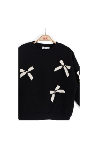 Xo Kids Kız Çocuk Sweatşirt 4-8 Yaş 39508 Siyah