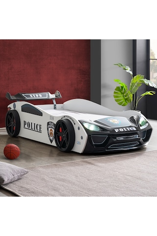 Police Rüzgarlıklı Arabalı Yatak Antrasit
