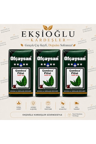 Ofçaysan Çamlıca Filizi Siyah Çay 3 X 1 Kg Ofçaysan Çamlıca Filizi Siyah Çay 3 X 1 Kg