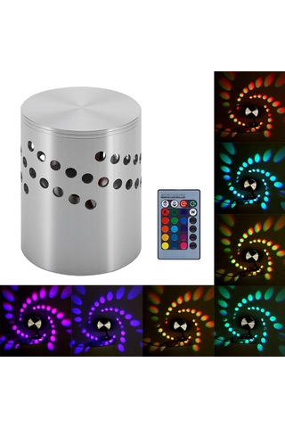 Vkemall Alüminyum Ktv Bar Dekoratif Led Duvar Lambası, 3w, Renkli Işık, Kumanda Kontrolü, Atmosfer Oluşturucu Diğer