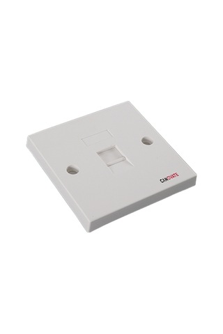 Canovate 25 Adet Faceplate 1 Port 86X86 Fildişi Renkli Data Prizi