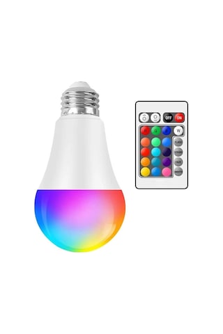 Ayt Ledx Al-ll9rgb 9w Kumandalı Rgb Renkli Led Ampul Aydınlatma E27 800 Lümen