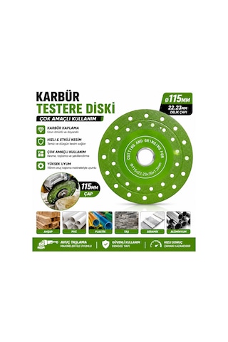 Senbang 115 Mm Karbür Testere Diski Çok Amaçlı Kesme Taşlama Diski 22.23 Mm Ahşap Pvc Plastik Alüminyum Uyumlu
