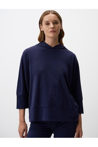 Jimmy Key Lacivert Bol Kesim Truvakar Kol Kapüşonlu Örme Sweatshirt 4ww071333494 Lacivert