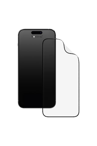 Novstrap Apple iPhone 15 Uyumlu İle Ekran Koruyucu Parlak Şeffaf Seramik Nano Esnek Cam