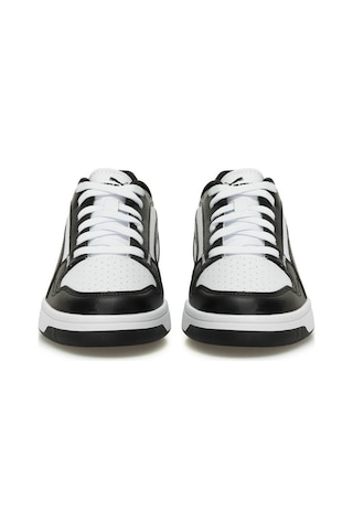 Puma Rebound Layup Lo Sl Jr Beyaz Kadın Sneaker Siyah - Beyaz