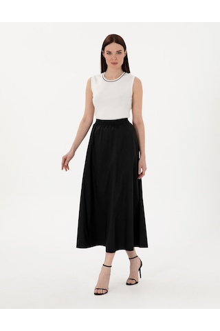 Pierre Cardin Kadın Siyah Etek Dokuma 50301215-vr046 Siyah