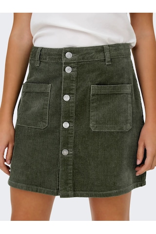 Jdy Jdyshiraz Corduroy Kadın Mini Etek 15220695 Yeşil