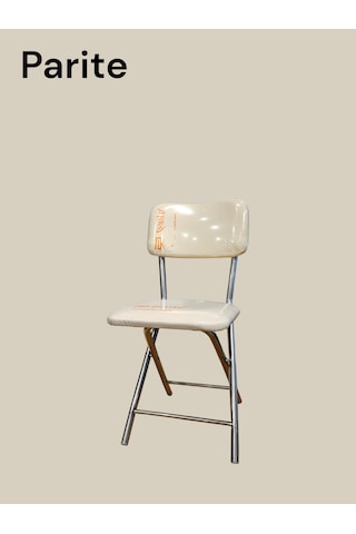 Katlanır Metal Ayaklı Siyah Sandalye - Foldable Metal Legs Chair