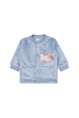 Civil Baby Unicorn Nakışlı 1-9 Ay Pijama Takımı - Mavi Buz Mavi